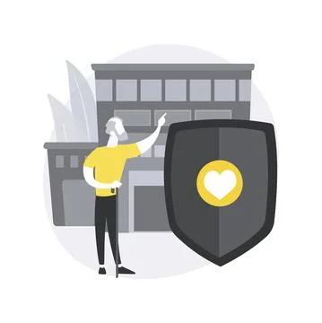 Social services abstract concept vector illustration. イラスト素材