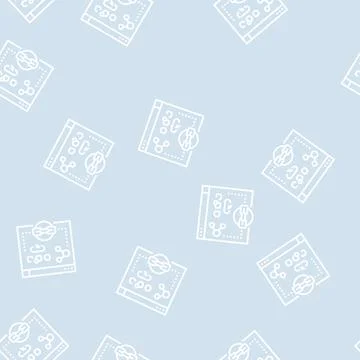 Social sharing line seamless pattern Illustrazione stock