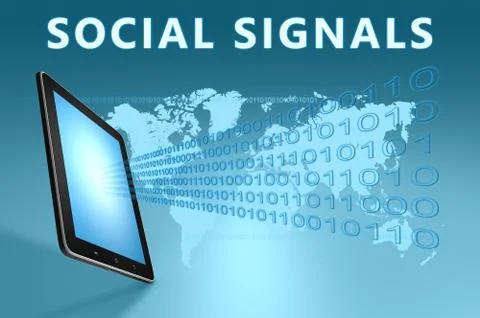 Social signals Illustrazione stock