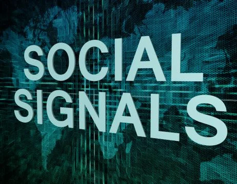 Social signals Stock Illustration