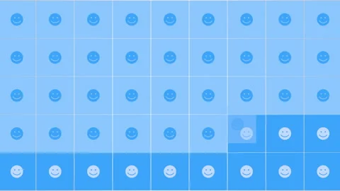 Social Smile network icons pattern on gradient background Stock Footage 242421339