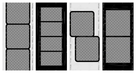 Social stories template. Editable camera roll effect design. Lifestyle concep Stock Illustration