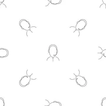 Social support pattern seamless vector Illustrazione stock
