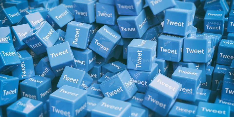 Social Tweet random background Stock Illustration