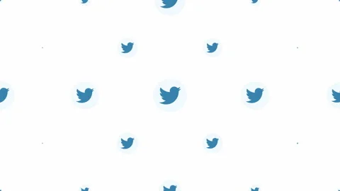 Social Twitter icons pattern on network background Stock Footage 166884764