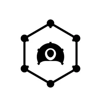 Social User Networking Stock Illustration