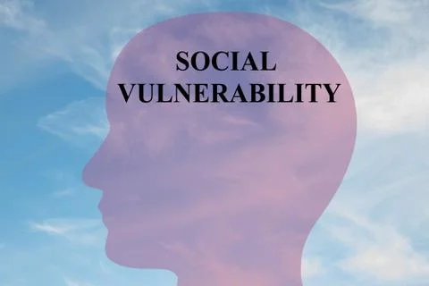 Social Vulnerability - mental concept Illustrazione stock