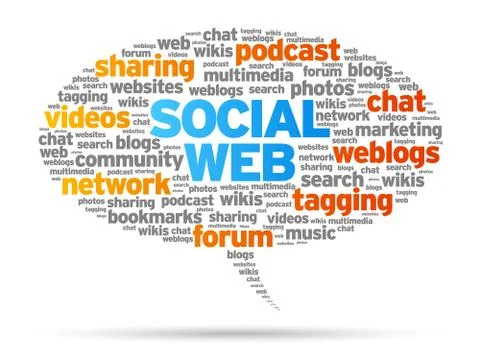 Social web Stock Illustration