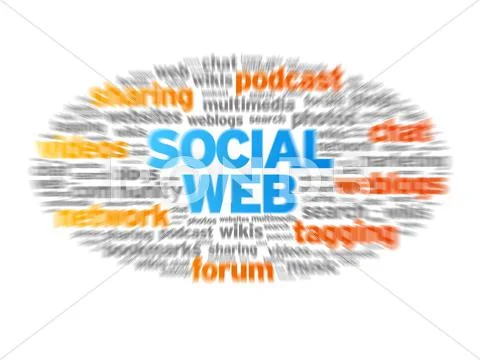 Social web Stock Illustration
