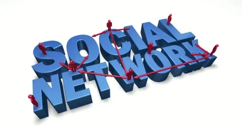 Social word cloud text animation Stock-Footage 12280611