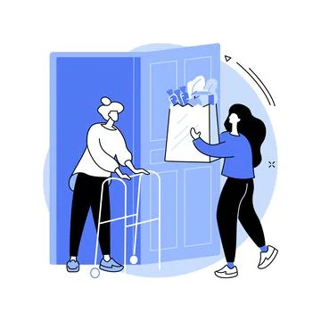 Social work abstract concept vector illustration. Stock Illustration