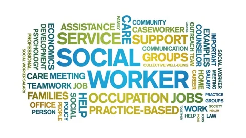 Social Worker animated word cloud,animat... | Stock Video | Pond5