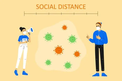 Socialdistance2 Stock Illustration