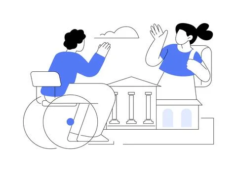 Socialization of pupils abstract concept vector illustration. 스톡 일러스트