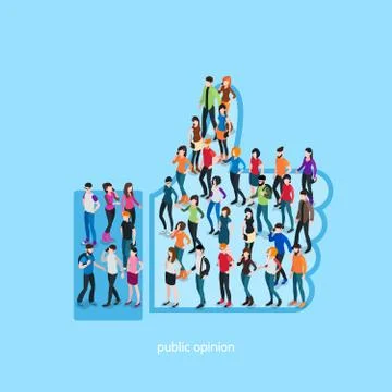 Society Isometric Conceptual Like Stock Illustration