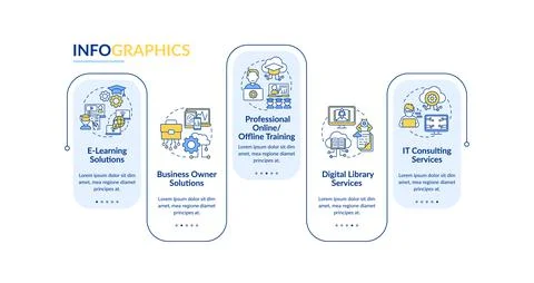 Society progress projects vector infographic template Stock Illustration