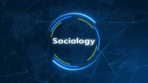 Sociology Text Effect Technology Background Video stock 262598846