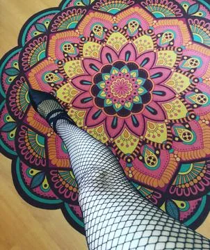 Sock and mandala Stock Photos