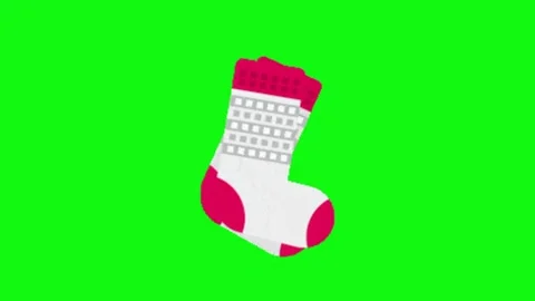 Sock animation on green screen 動画素材 328898405