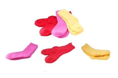 Sock on isolated Stock Photos