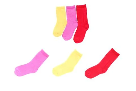 Sock on isolated Stock Photos