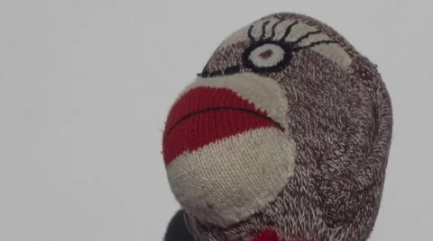 Sock Monkey alive Video stock 41719093