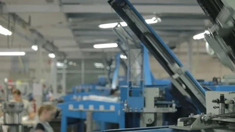 Sock piling machines 스톡 동영상 73191392