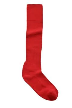 Sock red isolated on white background Stock Photos