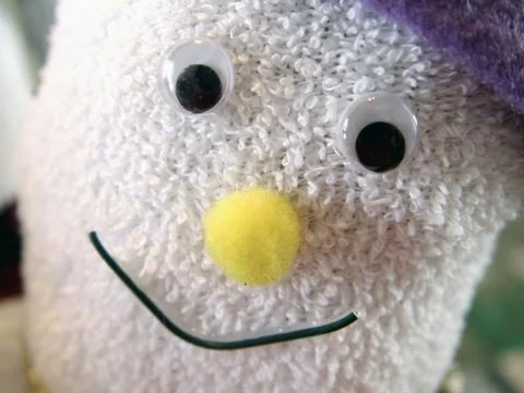 Sock snowman Stock Photos
