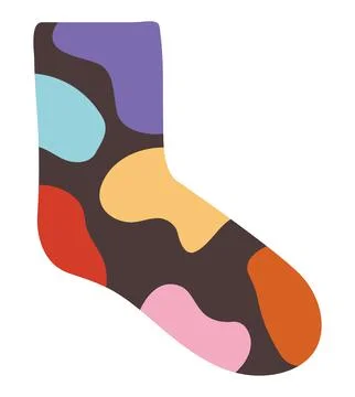 Sock with stains Stock Illustration