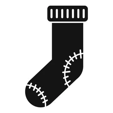 Sock waste icon simple vector. Garbage bin Stock Illustration