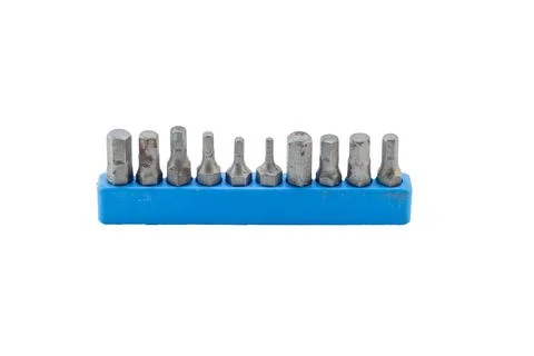 Socket and Screwdriver Bit Set Stock Photos
