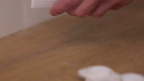 The socket is being mounted on the wall Stock Footage 95528232