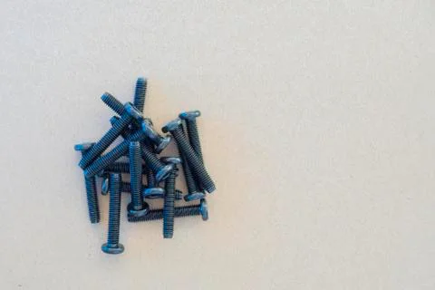 Socket button head of black  on brown background. Stock Photos