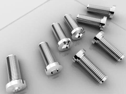Socket cap screws Stock Photos