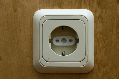 Socket with child protection Stock Photos