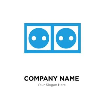 Socket company logo design template Stock Illustration