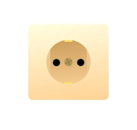 Socket. Electrical appliances for home network. Spare parts for work of an Stock Illustration