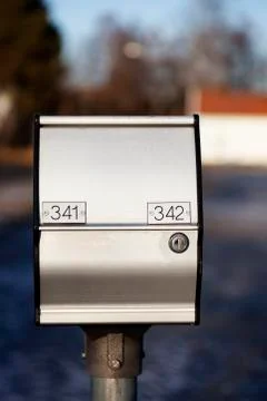 Socket for an engine pre-heater on a metal post Foto stock