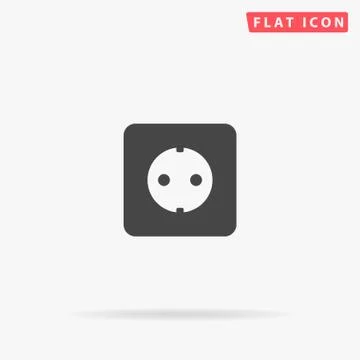 Socket flat vector icon Stock Illustration