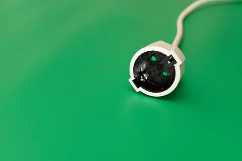 Socket on green background Stock Illustration