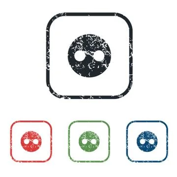 Socket grunge icon set Stock Illustration