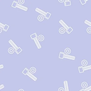 Socket head screw line seamless pattern Stock Illustration