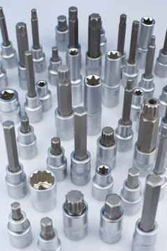 Socket head tools for repair. Stock Illustration