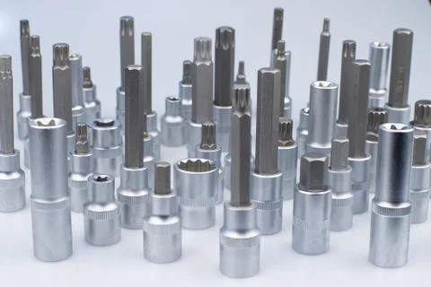 Socket head tools for repair. Stock Illustration