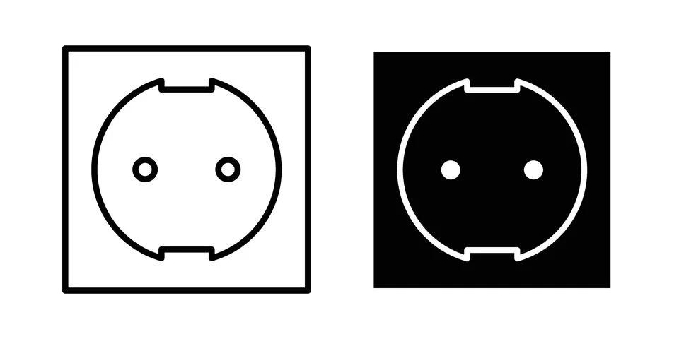 Socket icon concept. best for web design Stock Illustration
