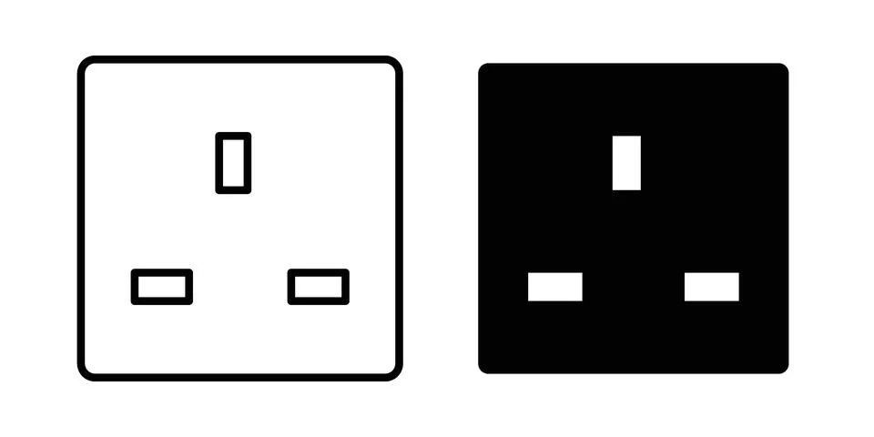 Socket icon graphic element. web icon set Illustrazione stock