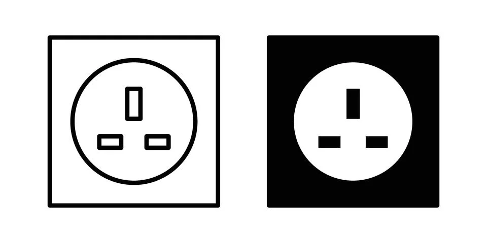 Socket icon vector design illustrations 스톡 일러스트