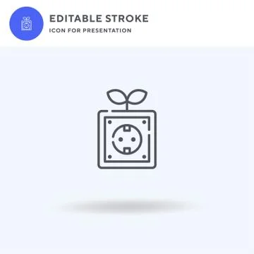 Socket icon vector, filled flat sign, solid pictogram isolated on white, logo イラスト素材