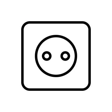 Socket icon vector 库存插图